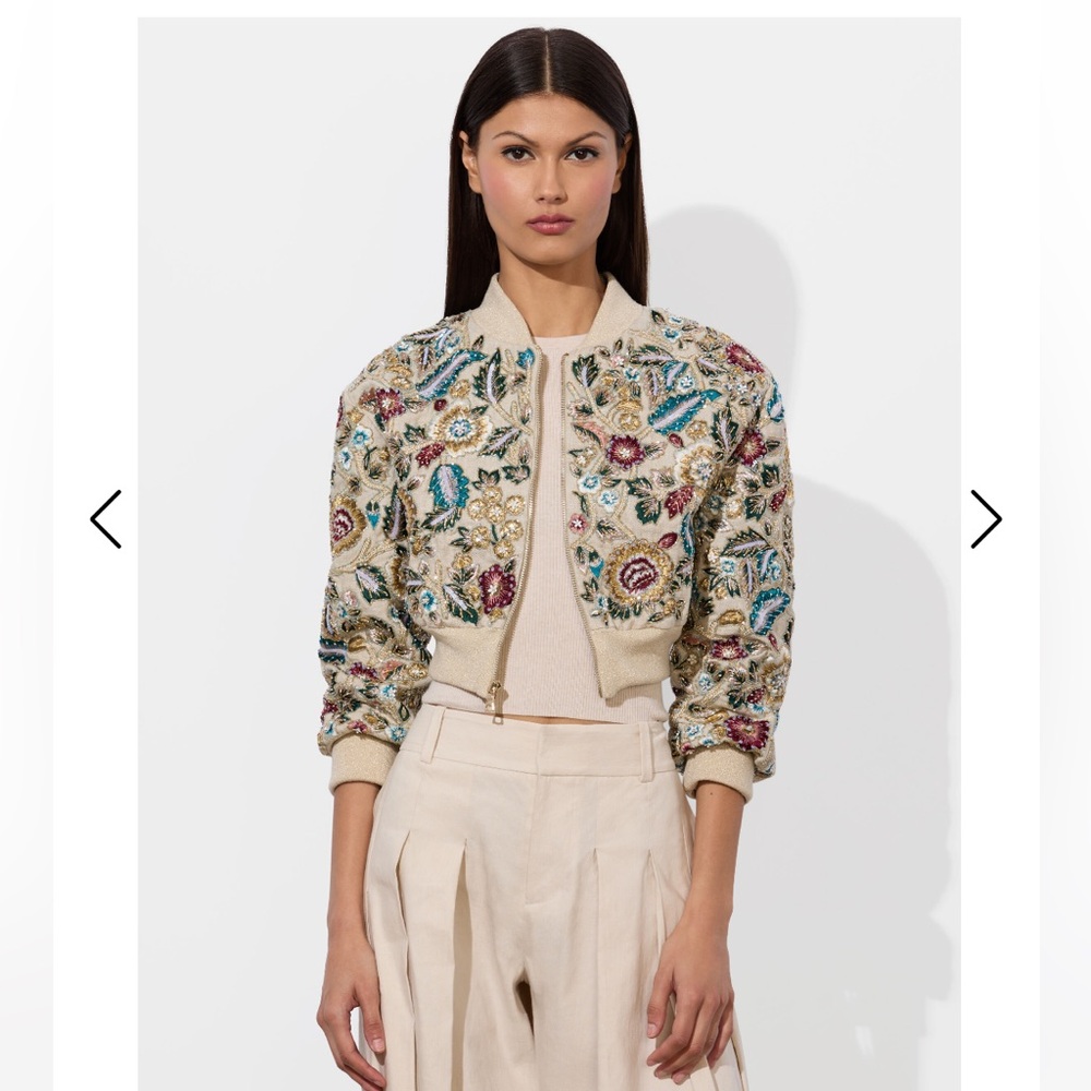 Alice + Olivia Odie Embellished Bomber